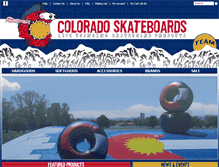 Tablet Screenshot of coloradoskateboards.com